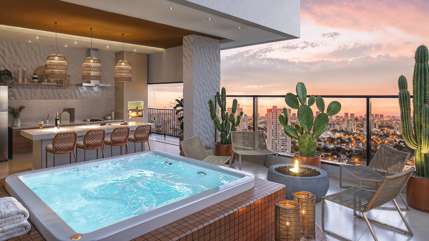 Vulcano Lounge com spa e bem-estar